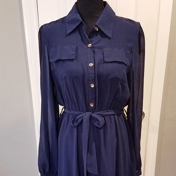 Rhapsody Dresses & Skirts - Rhapsody navy blue dress Sz XL
